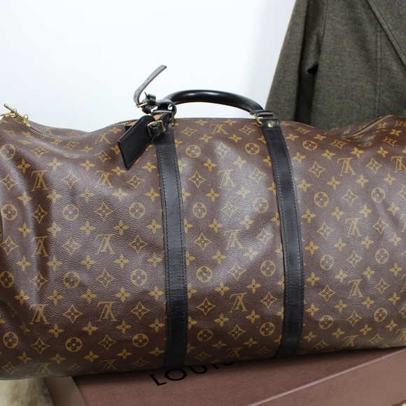 Louis Vuitton Bags Louis Vuitton Xl Black Trim Custom Duffle Bag